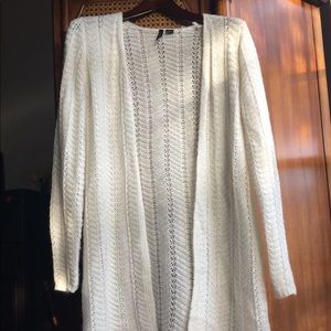 Long sparkle knit cardigan